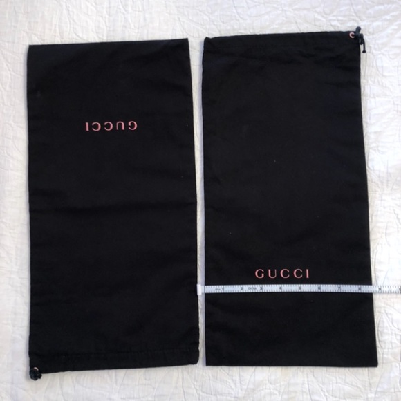 Gucci-Authentic Black / Pink Dust bags Rare - Picture 3 of 7